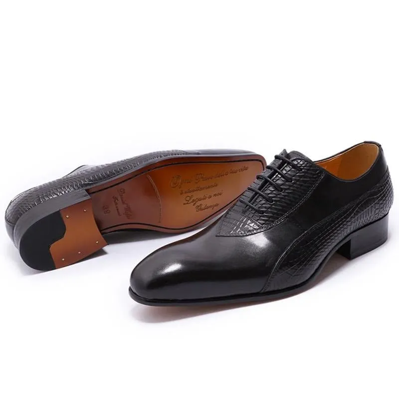 Ebonique Croctex Lace Oxfords