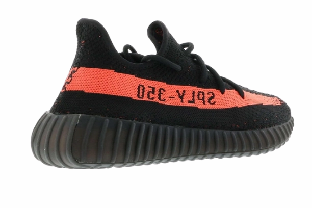 YZY Boost 350 V2 Core Black Red Soft Movement Air Flow