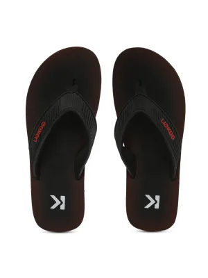 Eeken EFBG2028 Black And Red Classic Flip Flops For Men