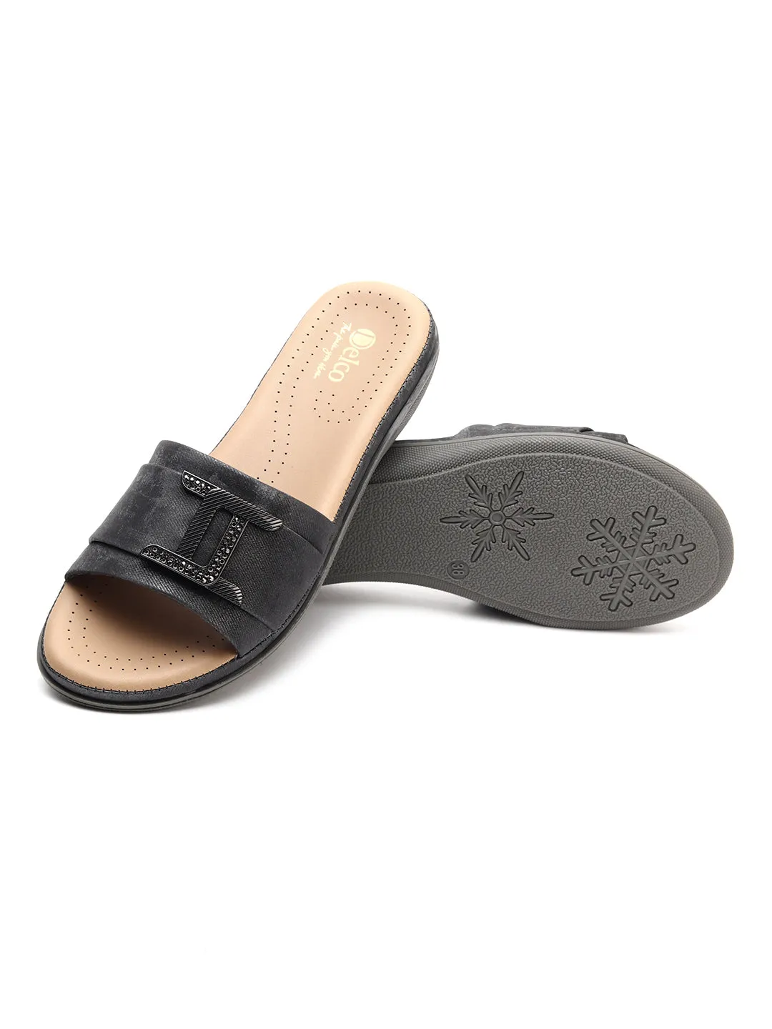 Effortless Casual Style Muse Flat Slip-Ons