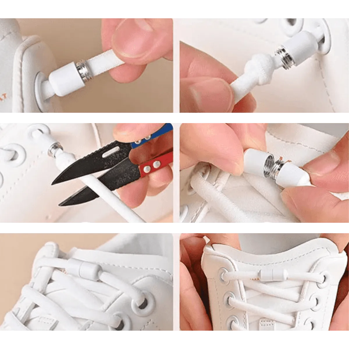 Elastic Shoelaces, No-Tie Convenience, Custom Fit, Durable Nylon, Available in Multiple Colors, Ideal for All Ages, Easy Slip-On Design