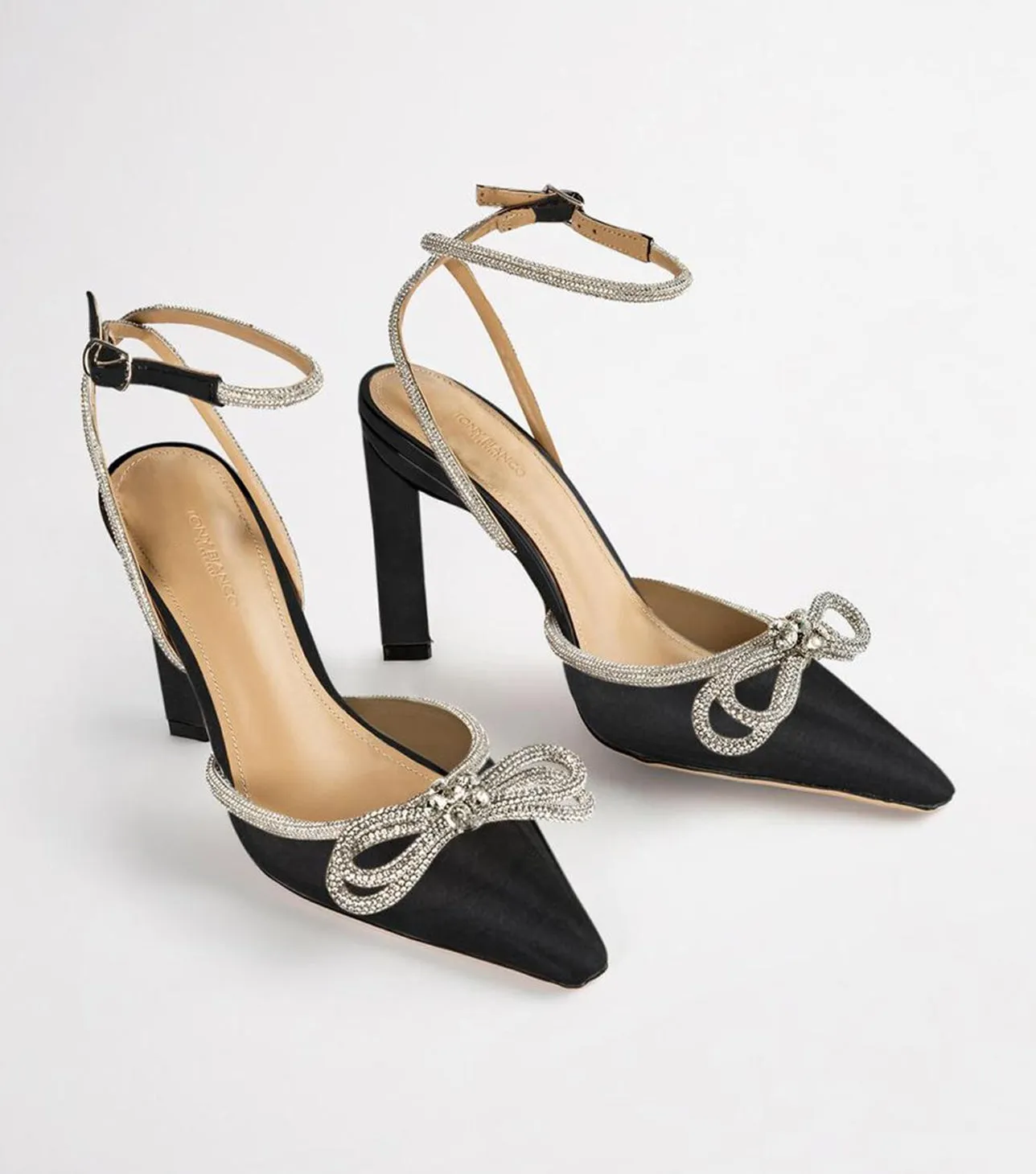 Elsie Black Satin