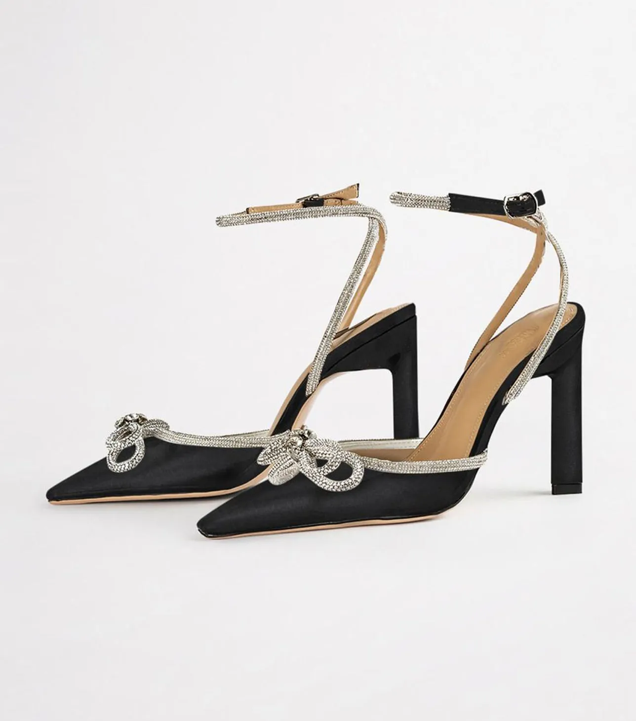 Elsie Black Satin