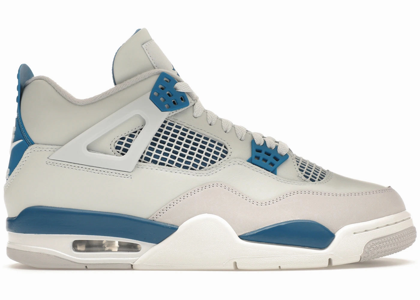Concrete - running Jordan 4 Retro Military Blue