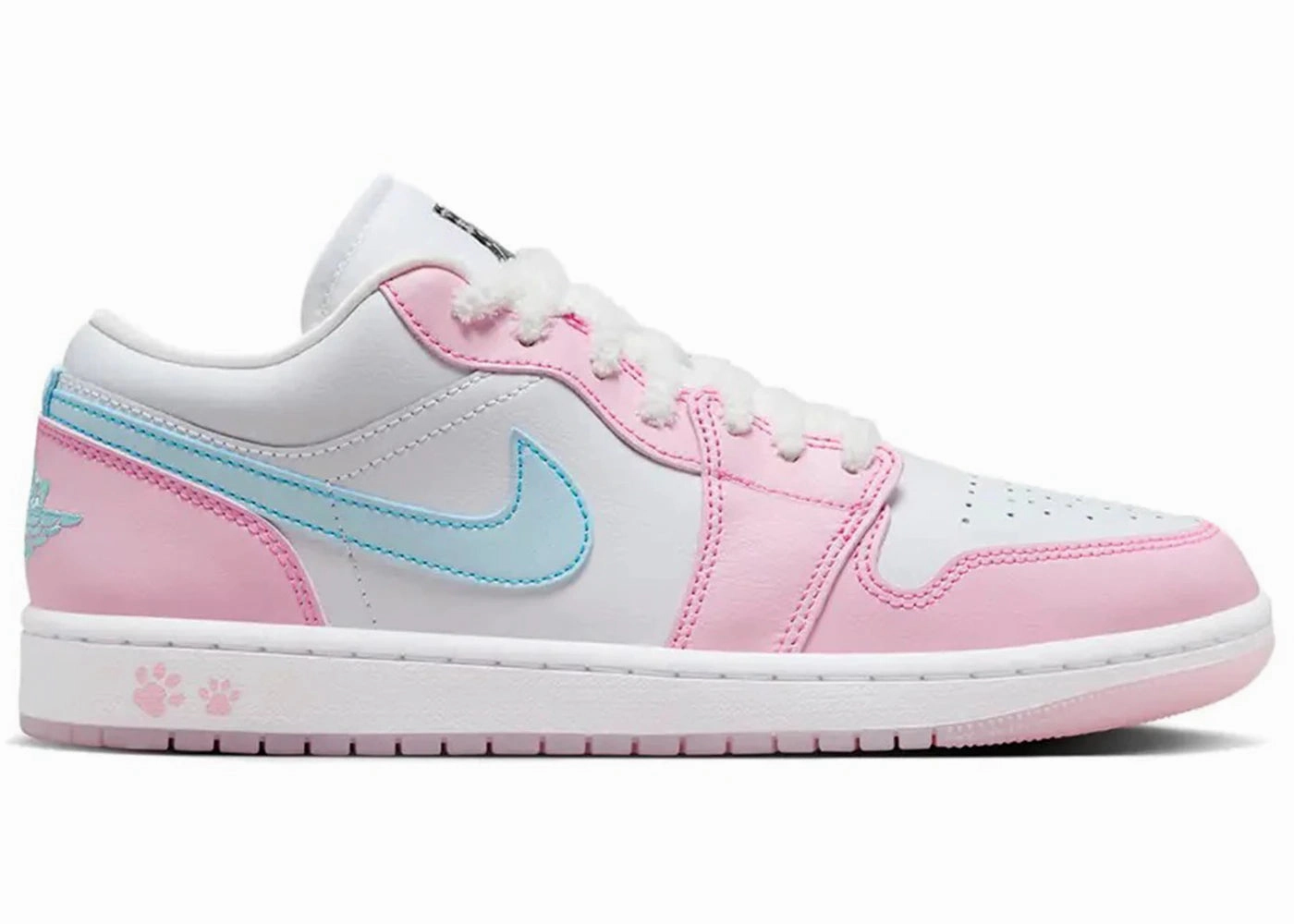 Popular Pick Affordable Jordan 1 Low SE Paw Print Pink Foam