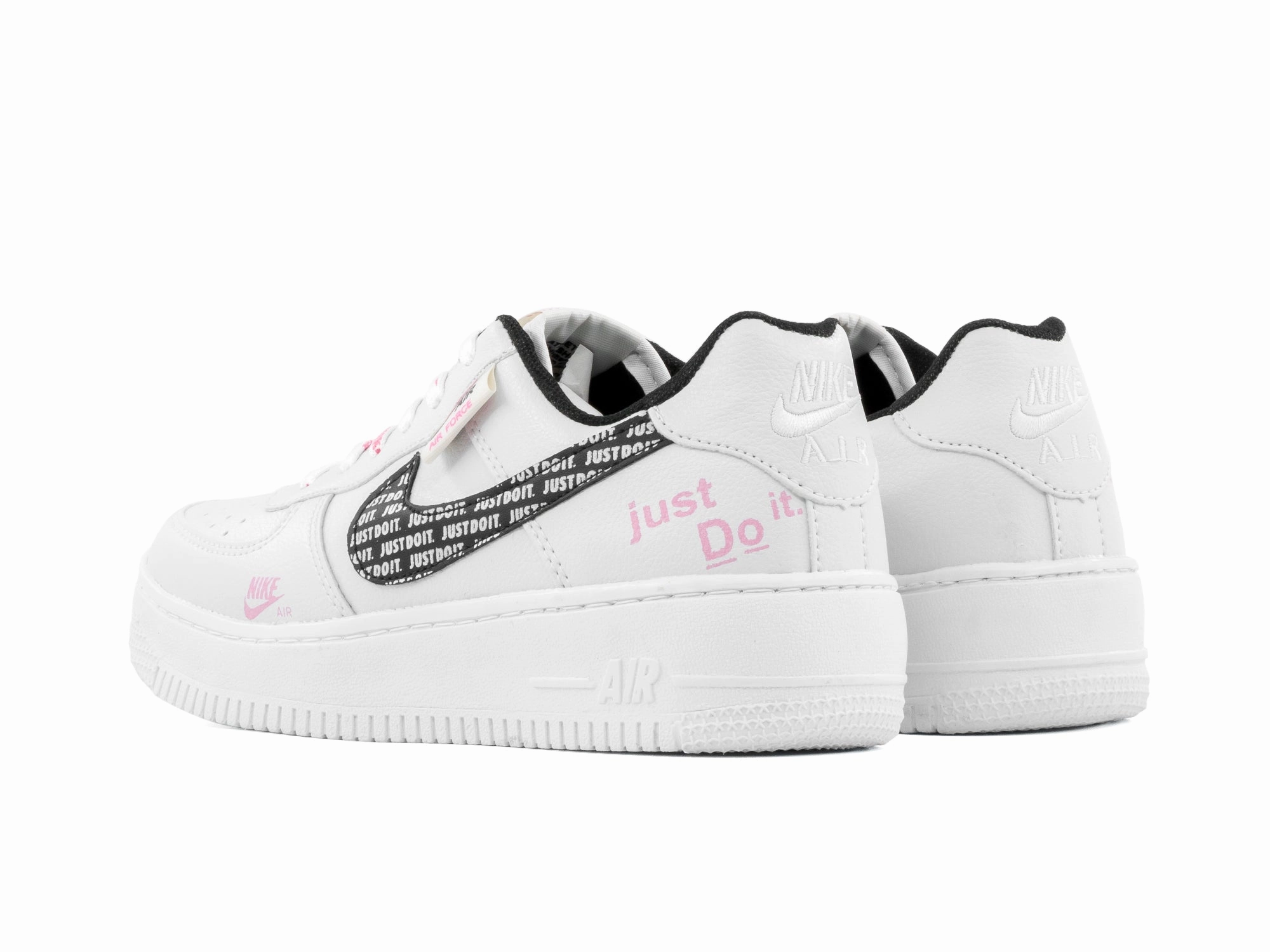 Bounce Sole Wide base stability Tenis 270 Blanco Negro Rosa