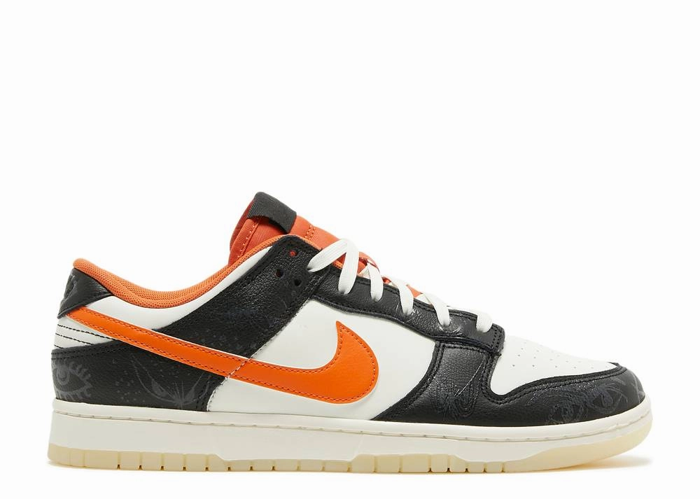 Nike Dunk Low PRM Halloween (2021) running in a city park shoes