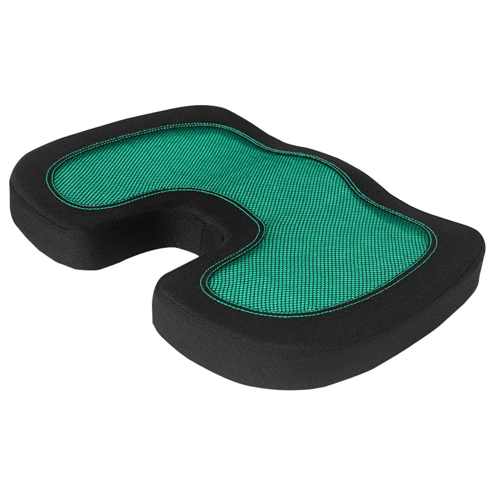 Ergonomic Cooling Gel Car Seat Cushion Green