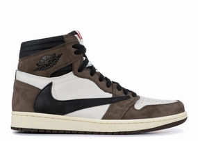 year - round use technology - brand shoes Jordan 1 Retro High OG SP Travis Scott Mocha (Preowned Size 12)