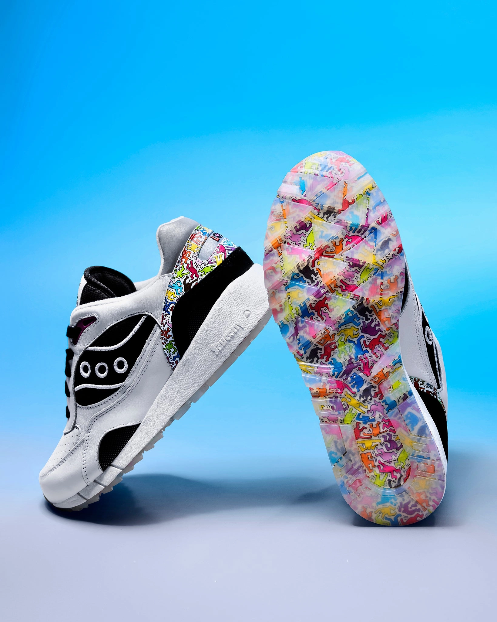 Saucony X Keith Haring Shadow 6000 multi - surface adaptable recycled content shoes