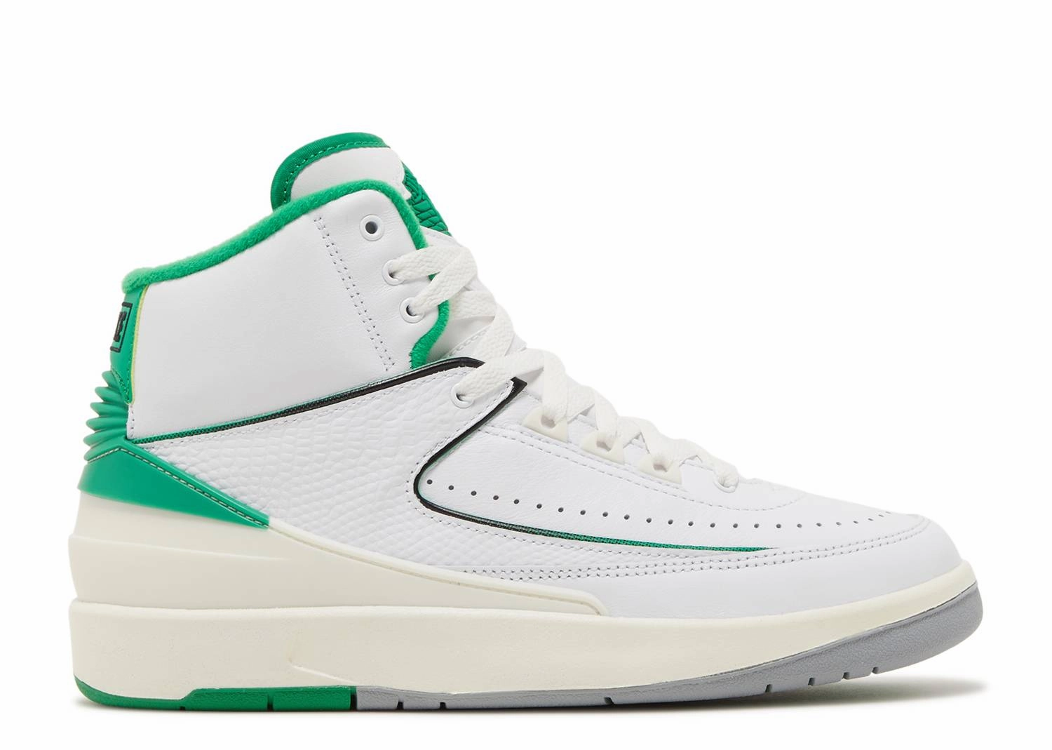 Jordan 2 Retro Lucky Green (GS) party - themed running option spring running shoe ambience