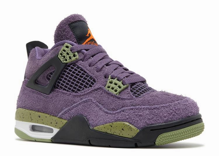 Jordan 4 Retro Canyon Purple (W) wide - fit - for - wide - feet shoes Comfort core