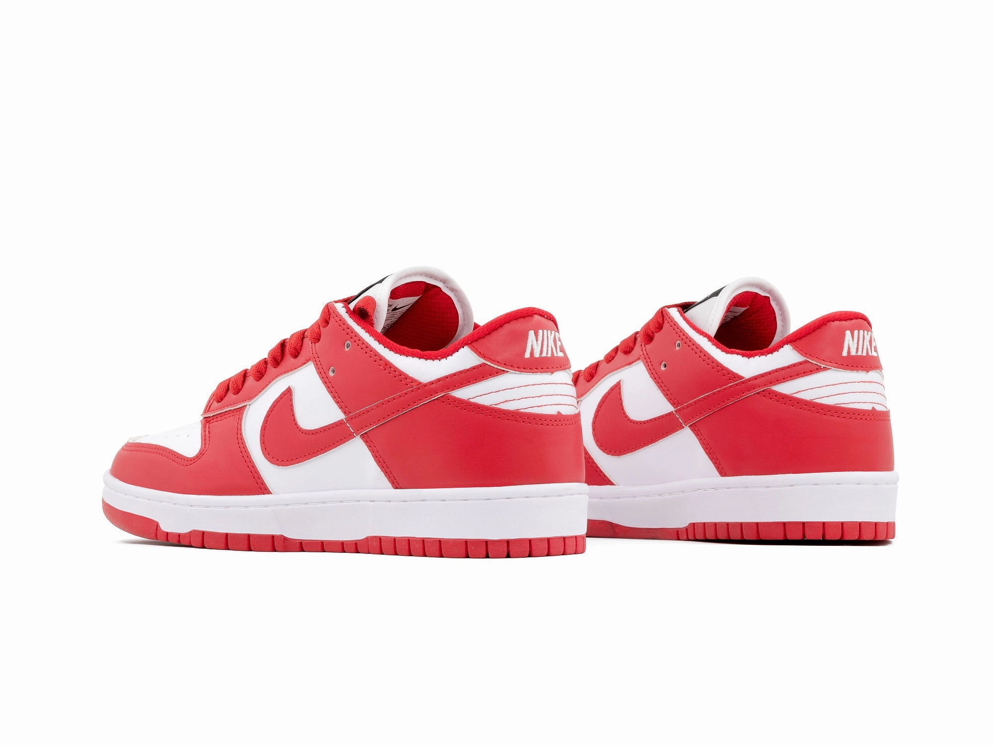 Tenis Dunk Low Blanco Rojo Flexibility Boost