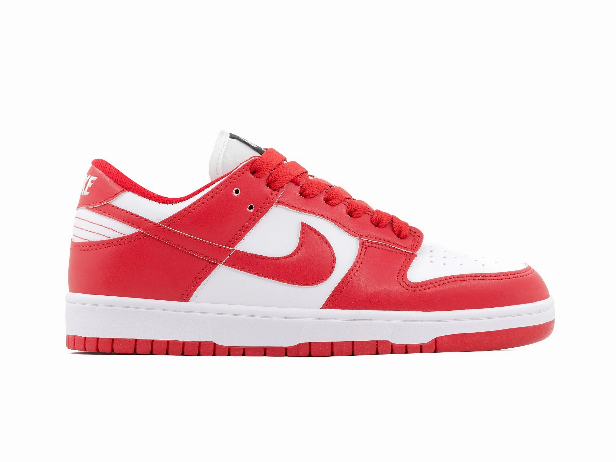 high - traction sole Tenis Dunk Low Blanco Rojo