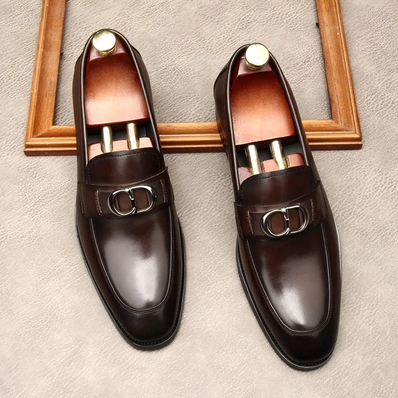 European Men Leather Oxford Shoes