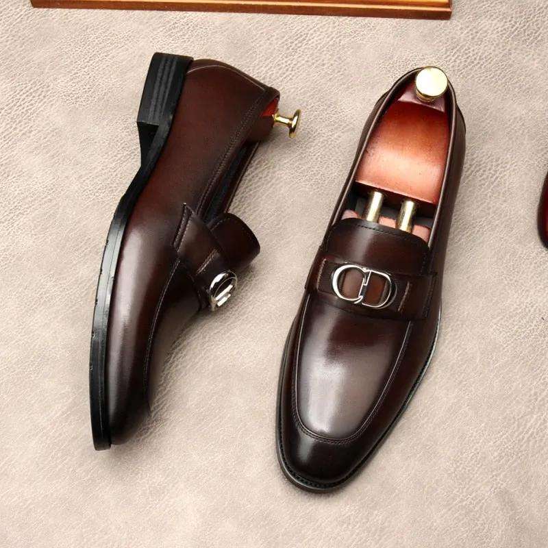 European Men Leather Oxford Shoes