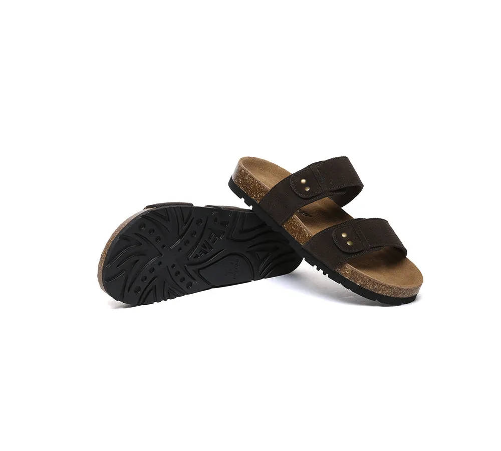EVERAU® Double Straps Slip-on Summer Sandal Slides Aurelia