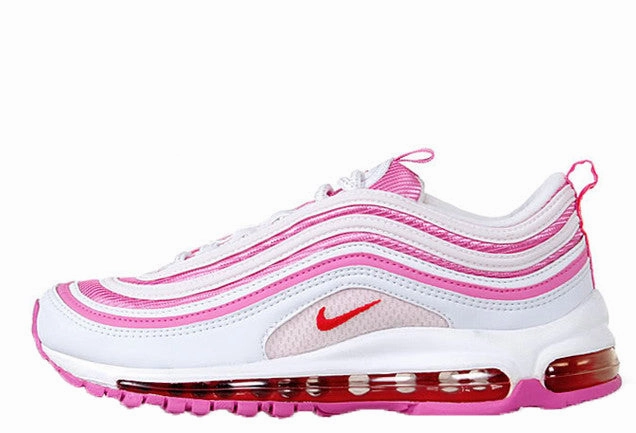 Nike Air Max 97 GS ' I Love Nike ' White/Red-Flame-Pink Heel Balance
