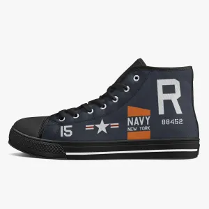 F4U Corsair "NAS New York" High Top Canvas Shoes