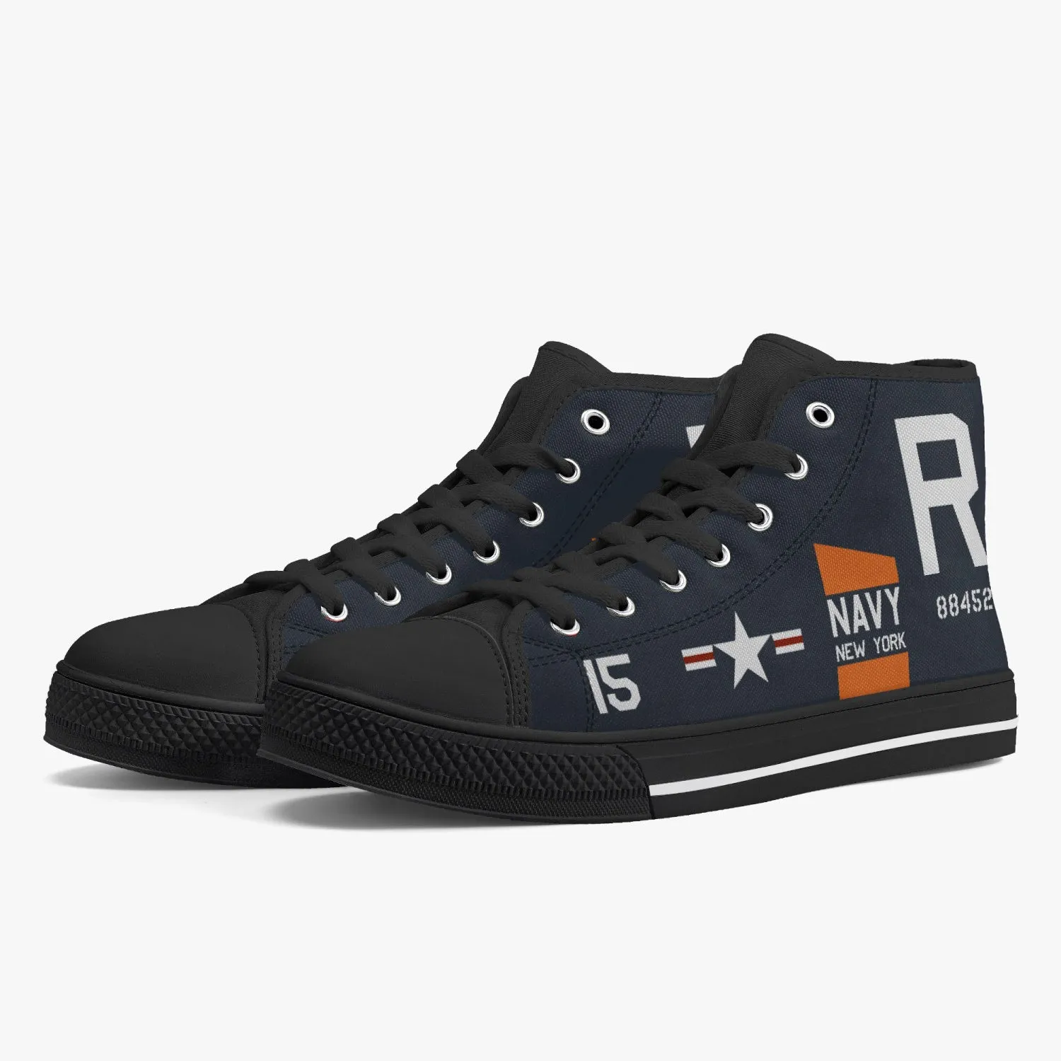 F4U Corsair "NAS New York" High Top Canvas Shoes