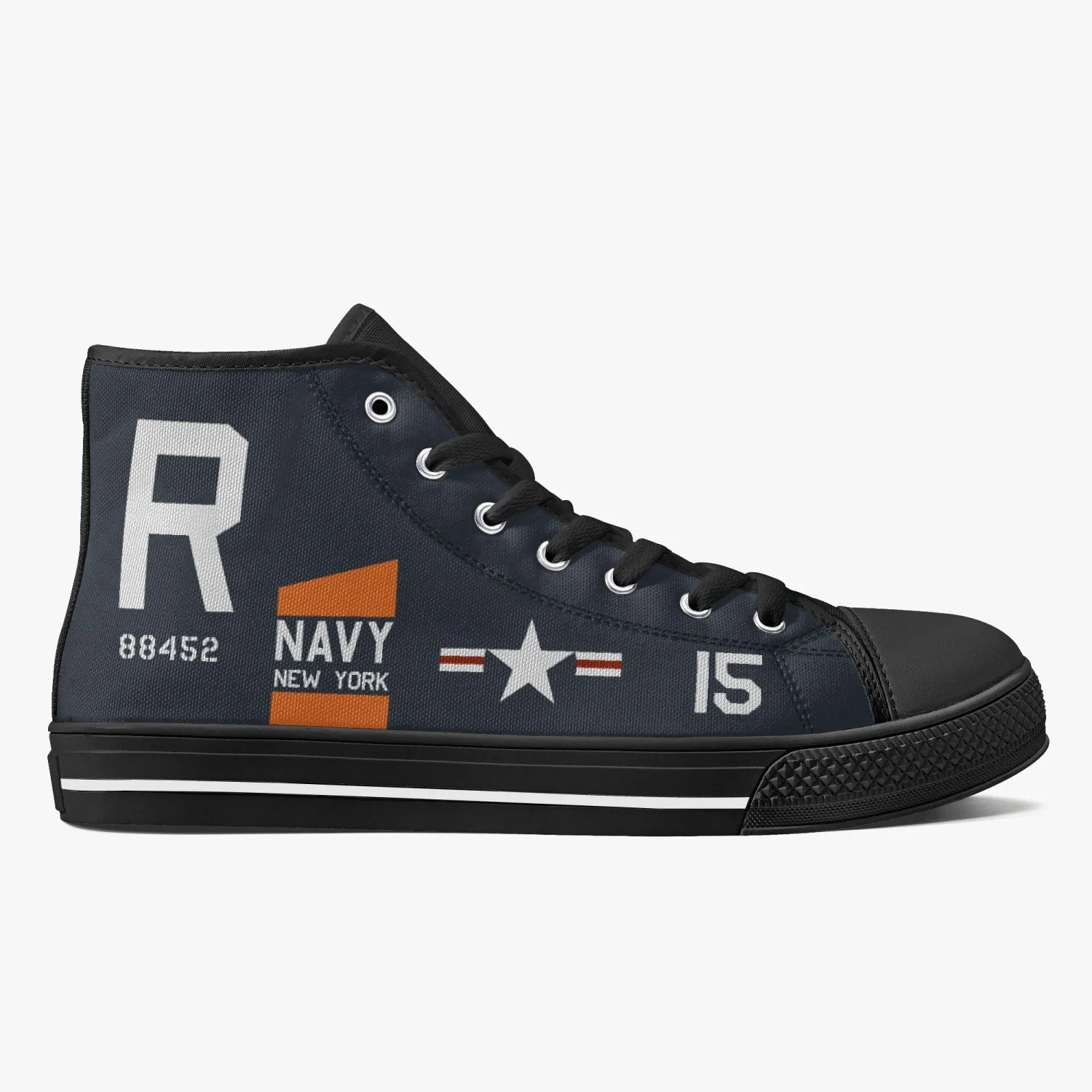 F4U Corsair "NAS New York" High Top Canvas Shoes