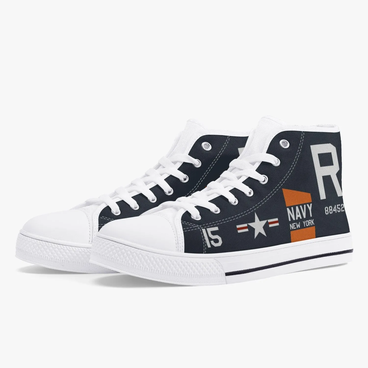 F4U Corsair "NAS New York" High Top Canvas Shoes