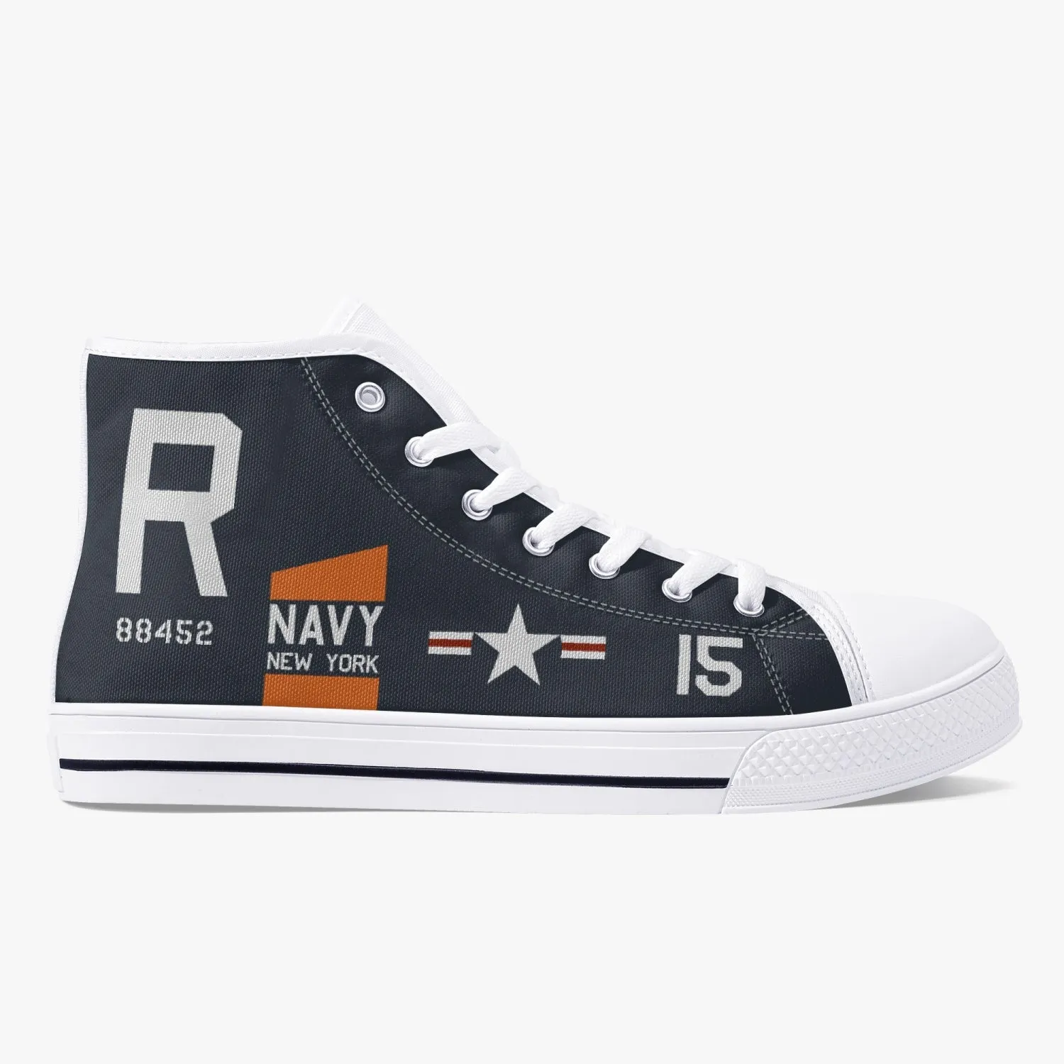 F4U Corsair "NAS New York" High Top Canvas Shoes