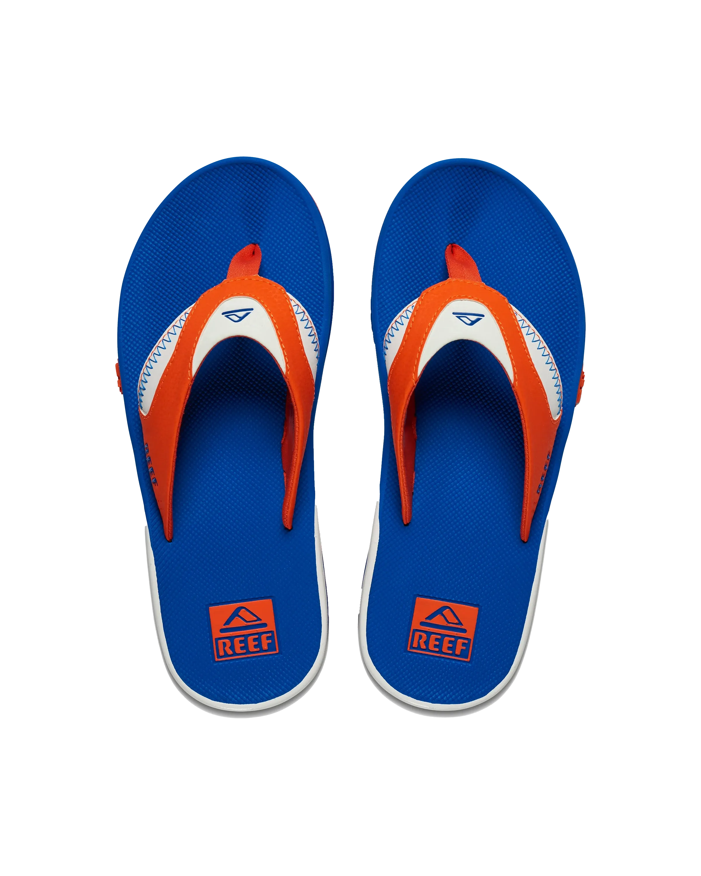 Fanning Pregame Flip Flops in Orange & Blue
