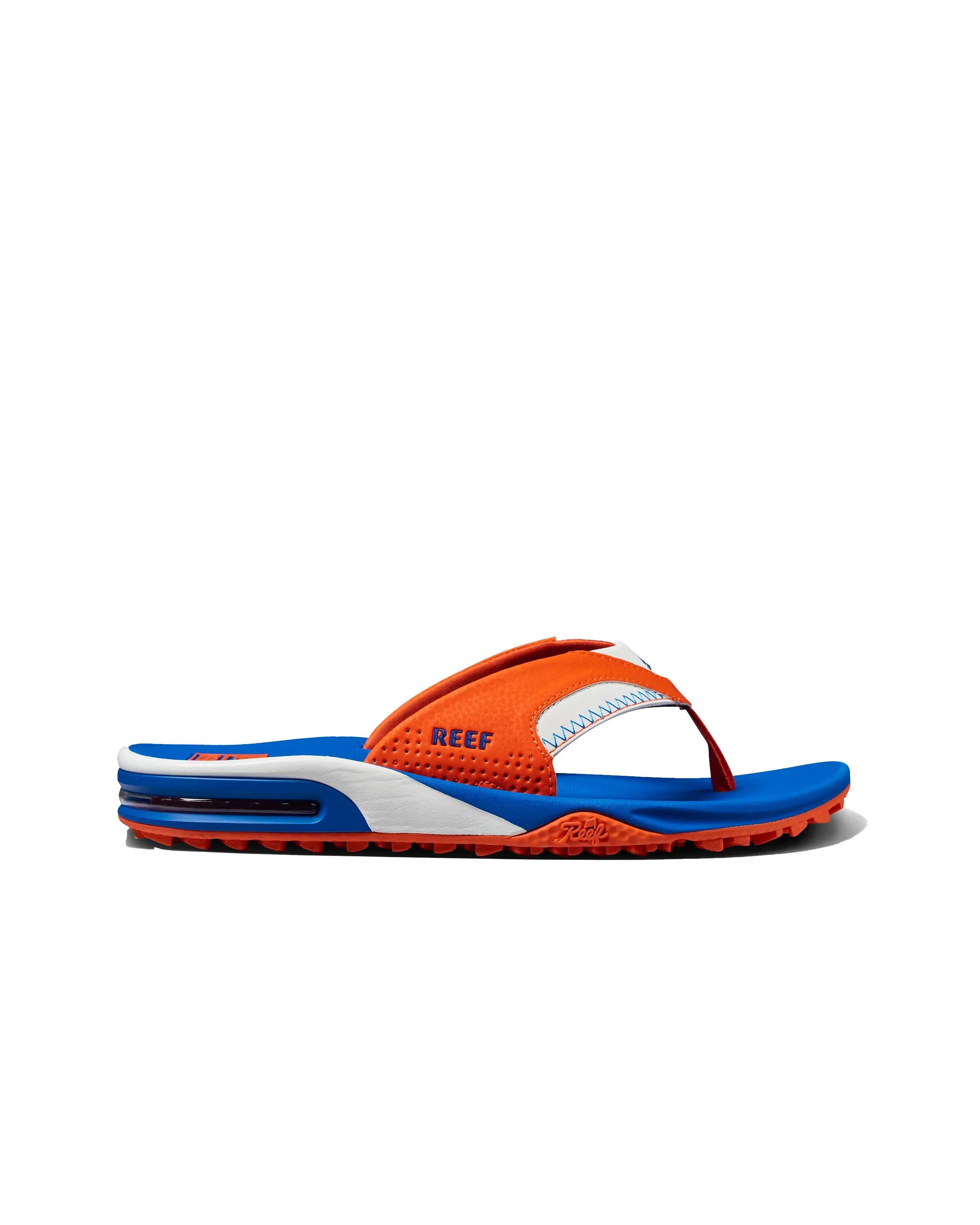 Fanning Pregame Flip Flops in Orange & Blue