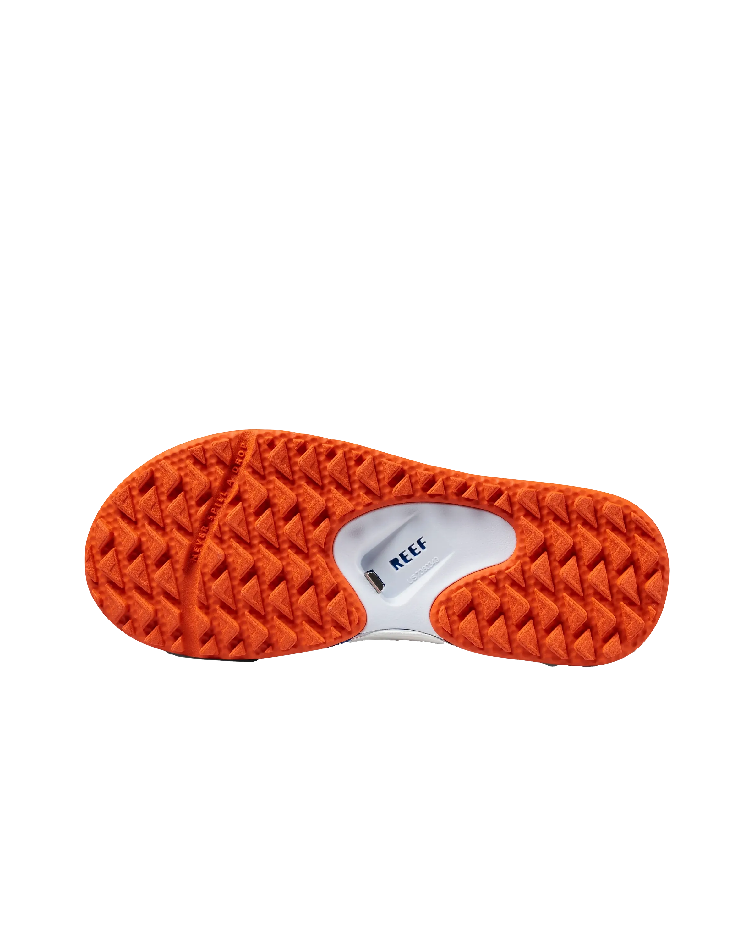 Fanning Pregame Flip Flops in Orange & Blue