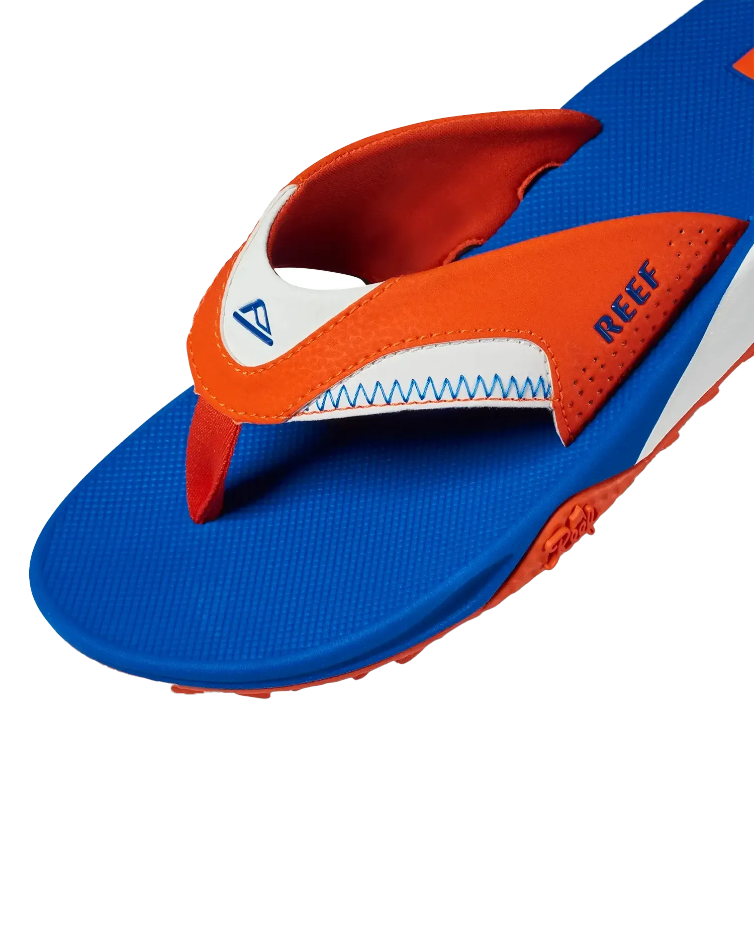 Fanning Pregame Flip Flops in Orange & Blue