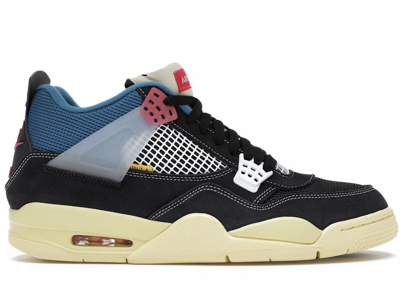 Air Jordan 4 Retro Union Off Noir (Preowned Size 8) wide - fit comfort antimicrobial upper shoes