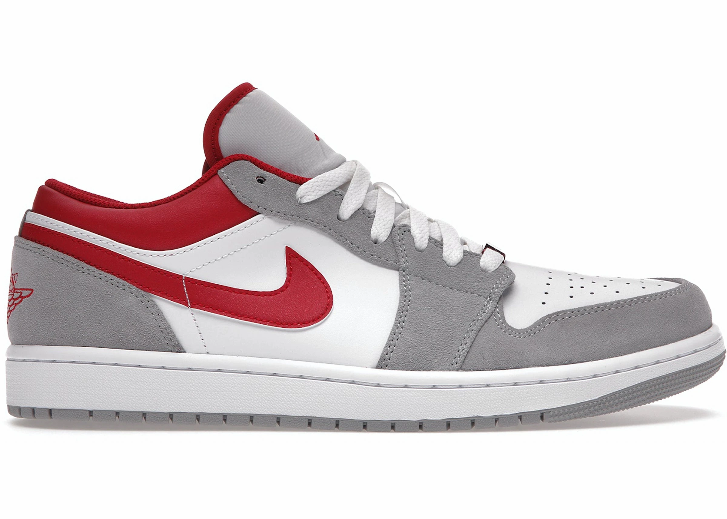 Jordan 1 Low SE Light Smoke Grey Gym Red Fashion-forward comfort