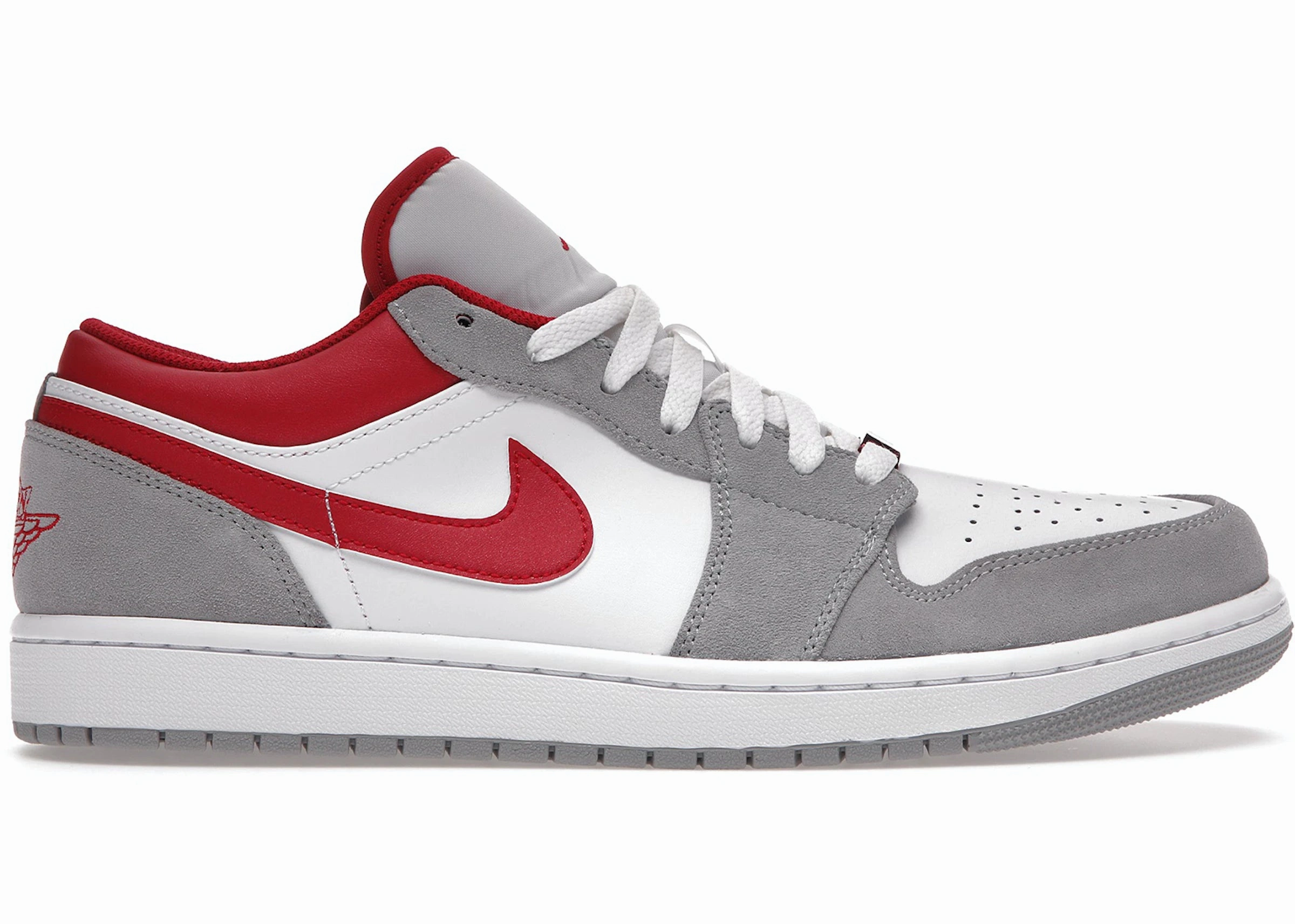 Resilient Design Jordan 1 Low SE Light Smoke Grey Gym Red