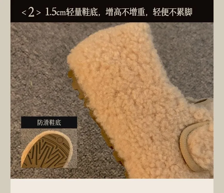 Faux Shearling Slip-Ons