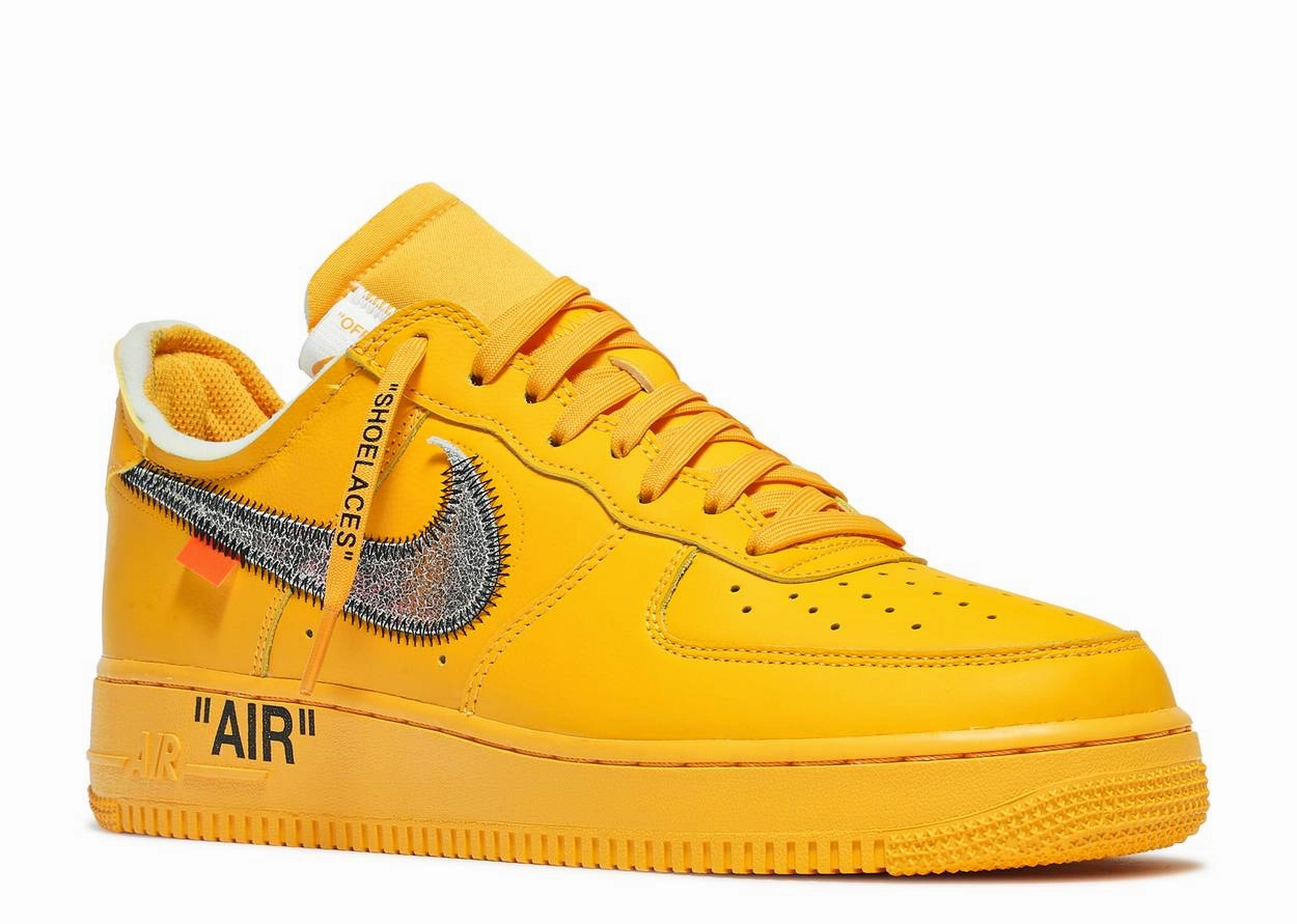 Off-White x Air Force 1 Low "Lemonade" (2021) Lightweight EVA Foam Design Slip Resistant