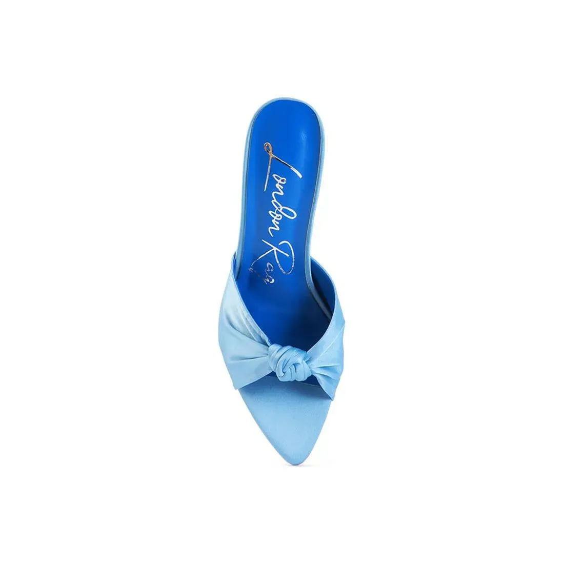 First Crush Satin Knot High Heeled Sandals