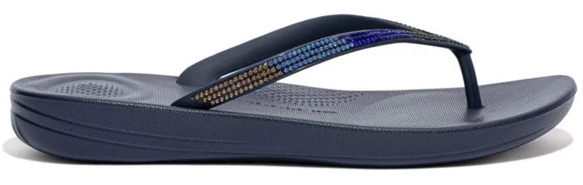 FitFlop iQushion Ombre Sparkle Womens Toe Post Sandal
