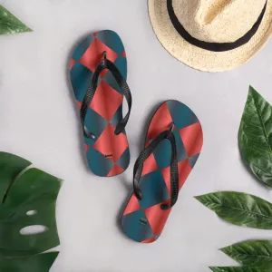 Flaunt your Fab Blue and Red Flip Flops