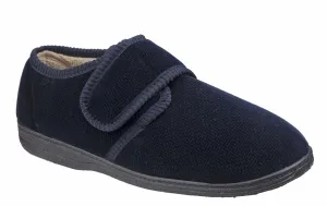 Fleet & Foster Sam Velcro Mens Touch Fastening Slipper