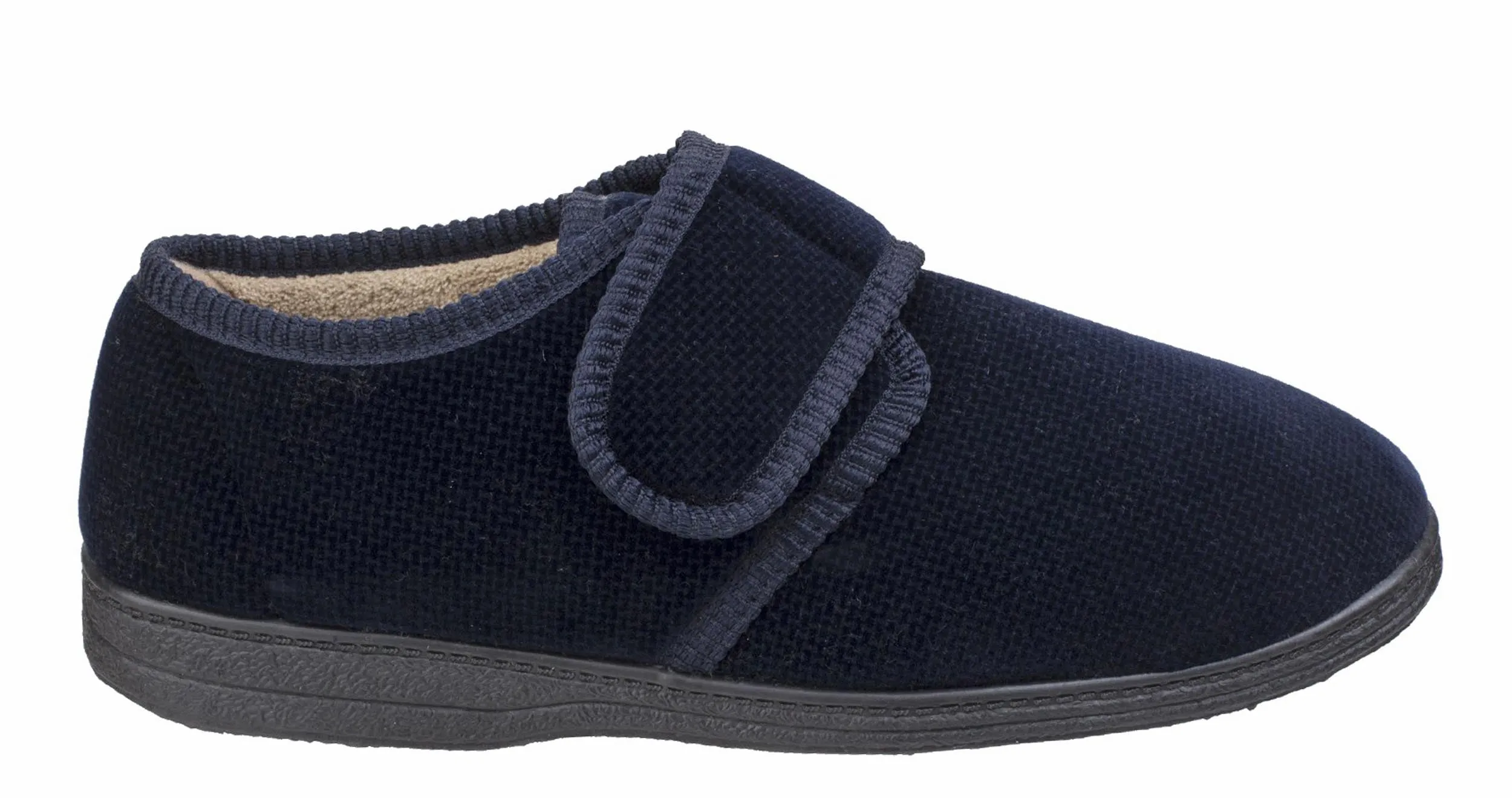 Fleet & Foster Sam Velcro Mens Touch Fastening Slipper