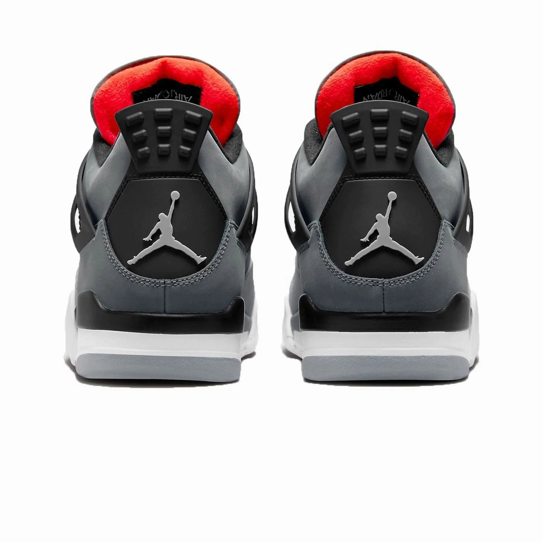Air Jordan 4 Retro ??Infrared?? hook - and - loop - strap shoes heel - stabilizing shoes