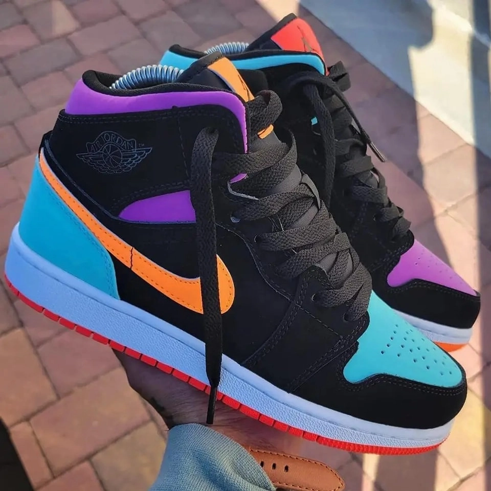 Thermal Molded Midsole Style Comfort Jordan 1 Mid Multi-Color