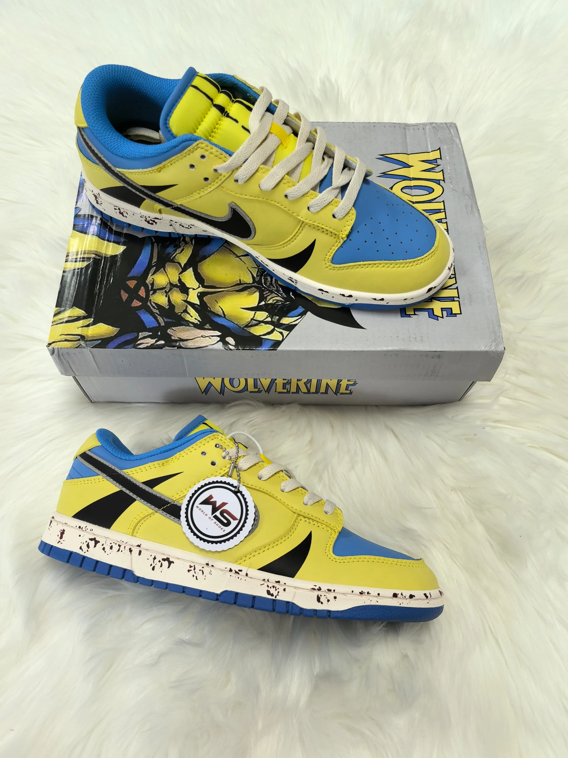Nike dunk low WOLVERINE DEADPOOL custome Track and field