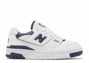 New Balance 550 White Dark Mercury (W) Vulcanized Sole