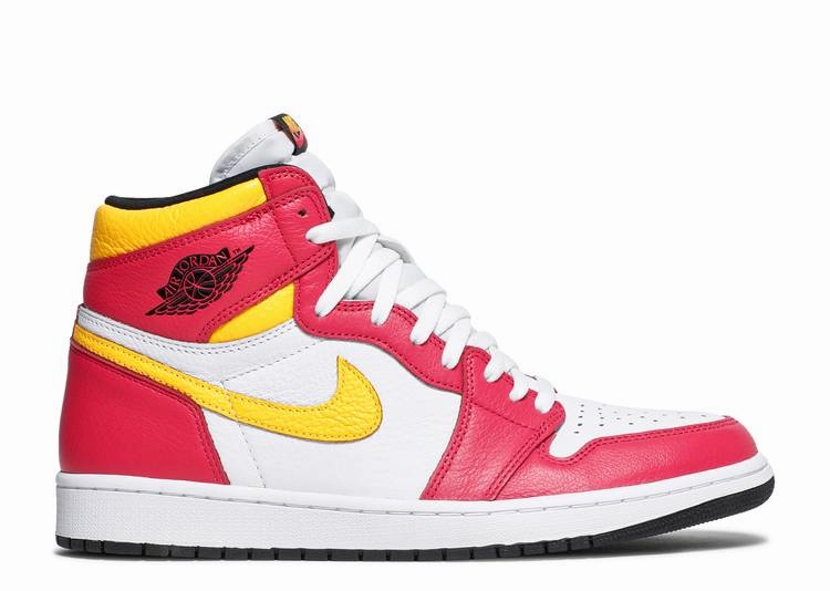 Jordan 1 Retro High Light Fusion Red Balanced Fit Quick Style