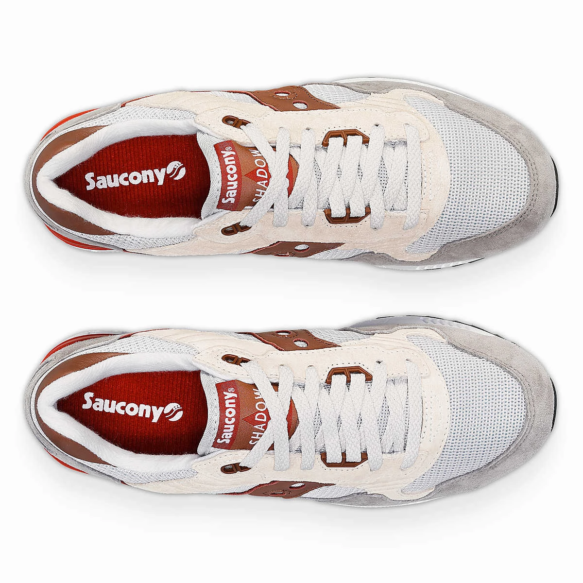cushioned fabric shoes Saucony Shadow 5000 'Grey/Brown'