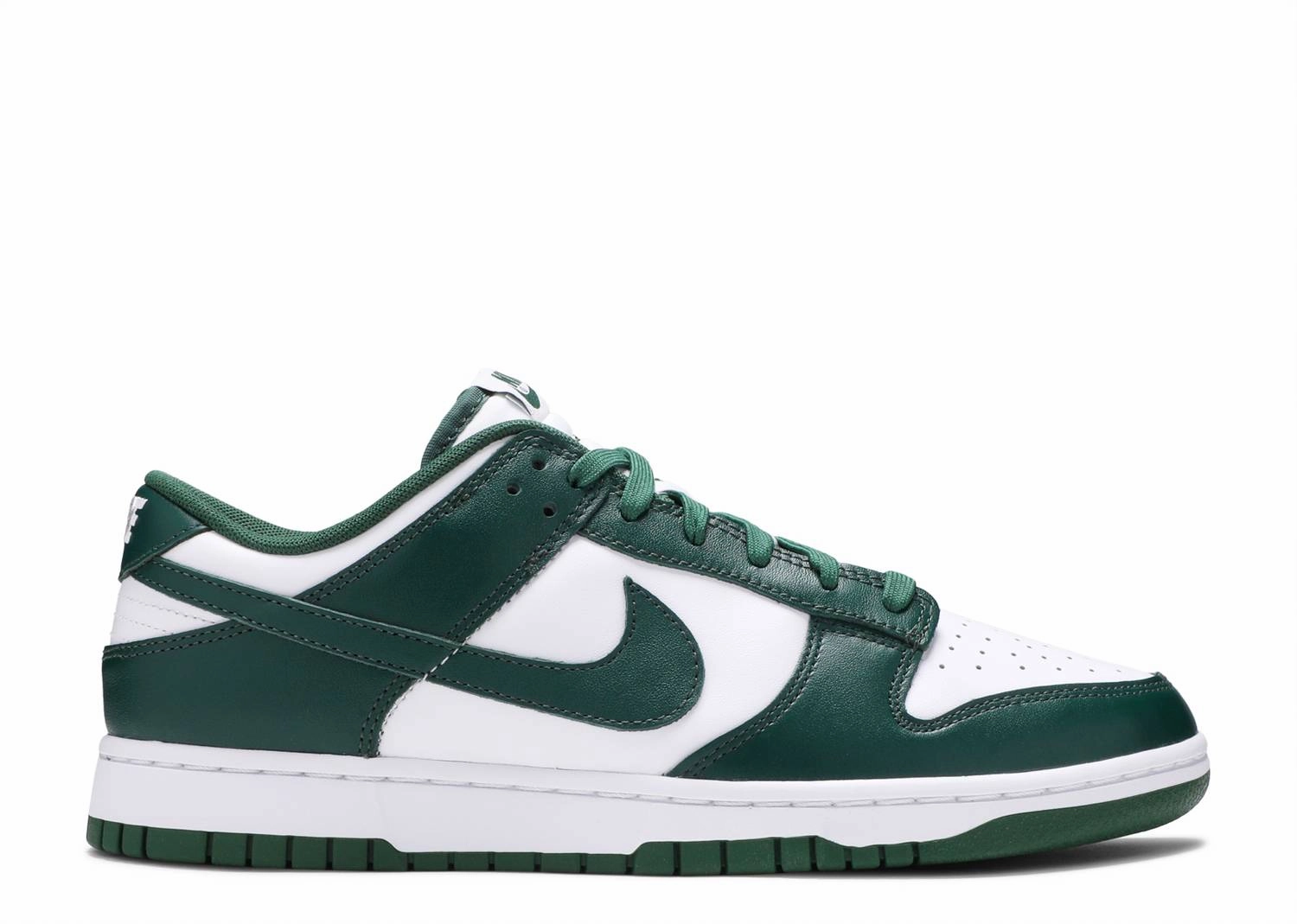 Nike Dunk Low "Michigan State" (Wilmington Location) Flex Traction foot - alignment running shoes