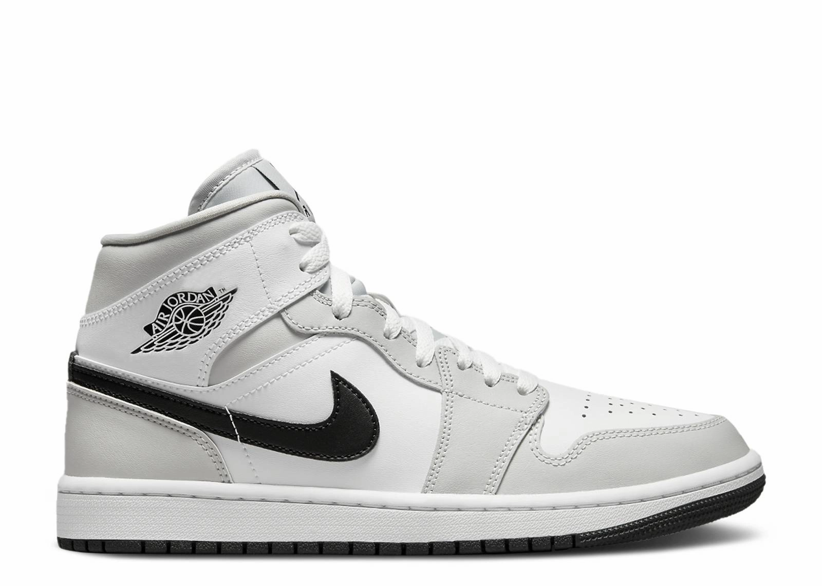 Jordan 1 Mid Light Smoke Grey (W) Hydrophobic rowing shoes