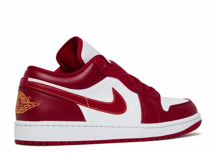 Flexible Sole Performance Style Jordan 1 Low Cardinal Red